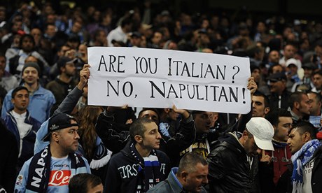 Napoli fans display their pride