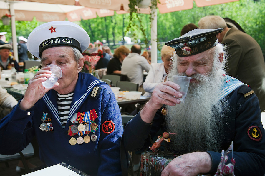 Russian Veterans Celebrate Victory Day 2011