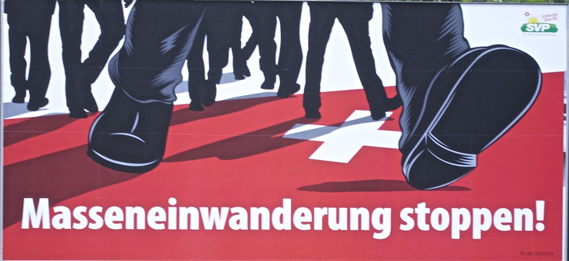 Anti-immigration poster, Zurich