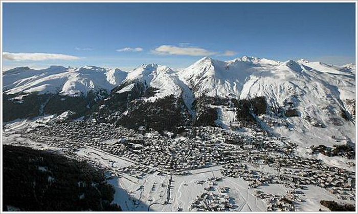 Aerial photo of Davos