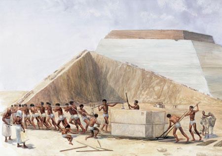 Egyptians-build-pyramids