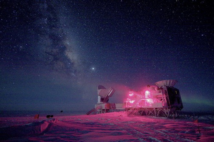 The 10-meter South Pole Telescope and the BICEP Telescope at Amundsen-Scott South Pole Station