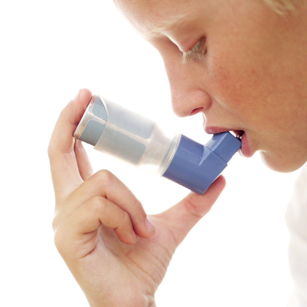 Person Using an Inhaler