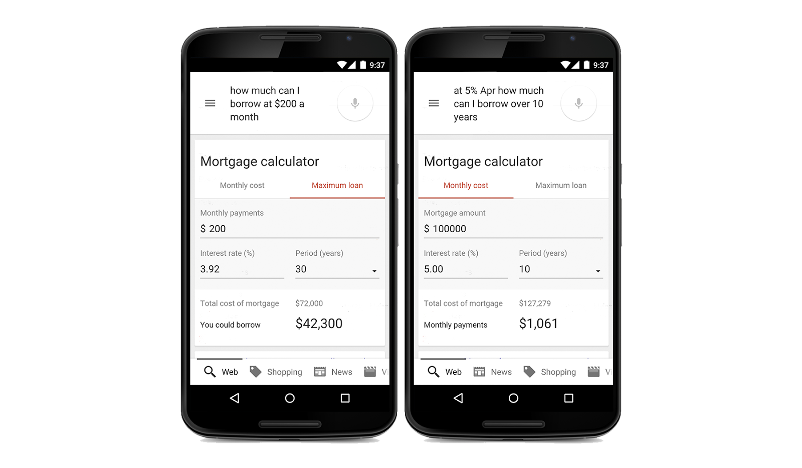 Google-Mortgage-Calculator