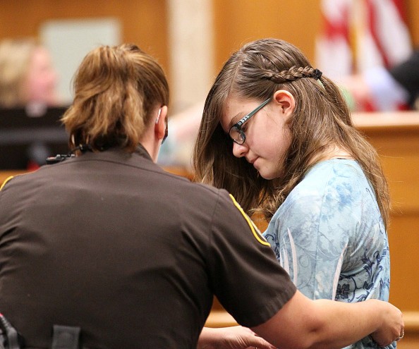 Judge enters not guilty pleas as girls in Slender Man trial stand mute
