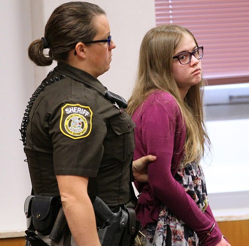 Judge enters not guilty pleas as girls in Slender Man trial stand mute